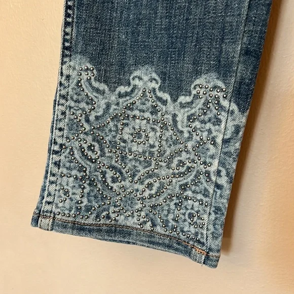 White House Black Market Size 0 Straight Jeans - Picture 5 of 6